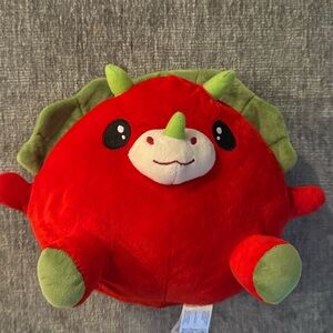 Red and Green Dinosaur Plush Toy